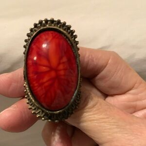 Antique Coral Tribal Ring
